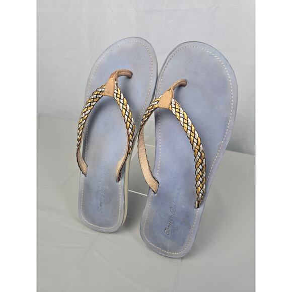 Tommy Bahama Women Braided Flip Flops Size 8 Whykiki - Picture 10 of 12